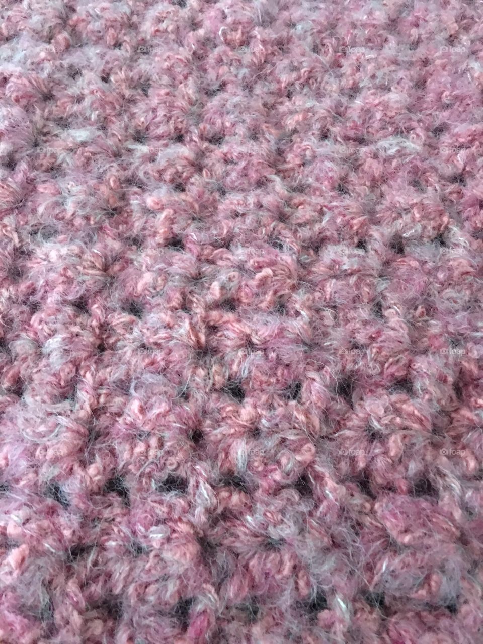 Pink mohair shawl 