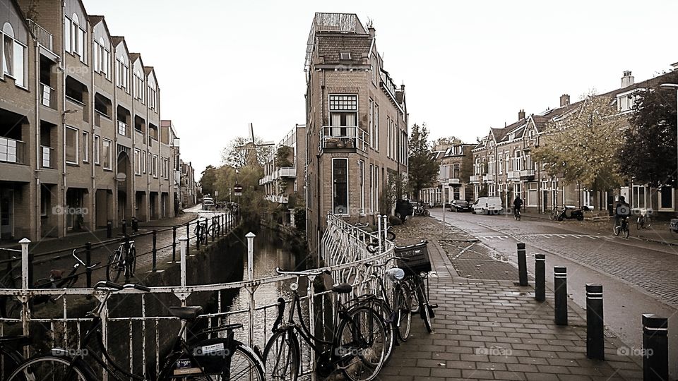 old city of Utrecht, netherlands