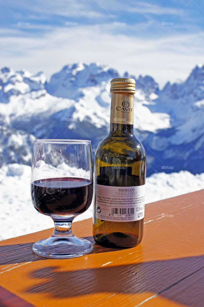 wine in mountains