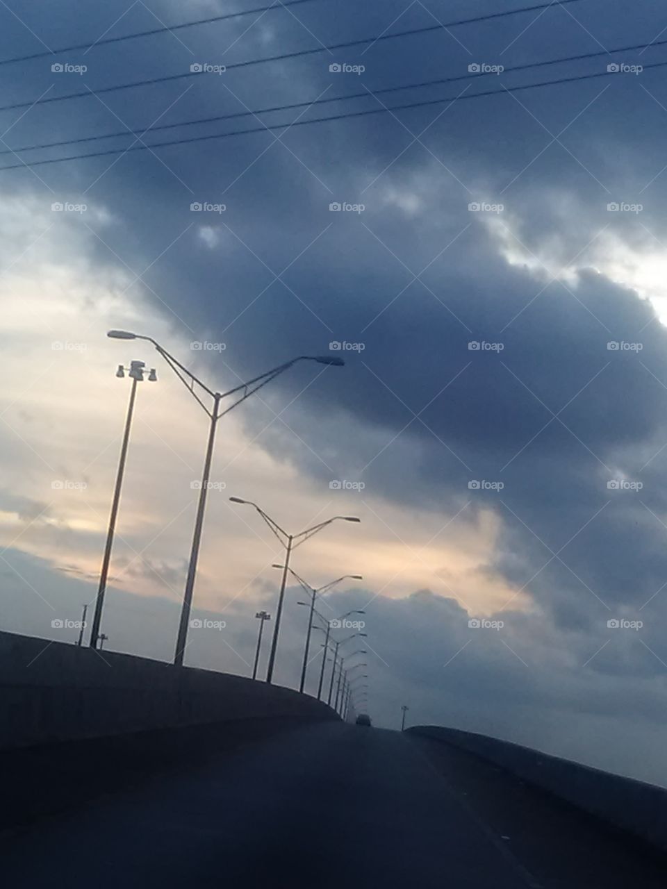 picture of the sky and highway in my way home