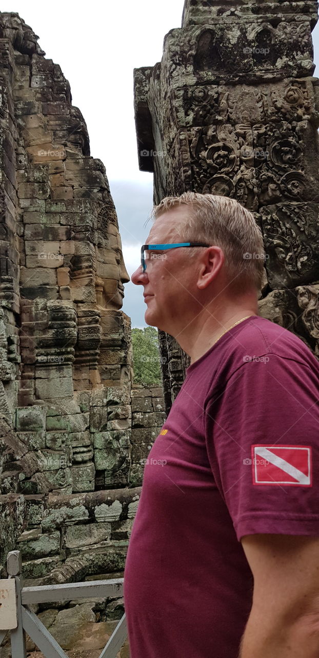 nose to nose in siam reap Cambodia