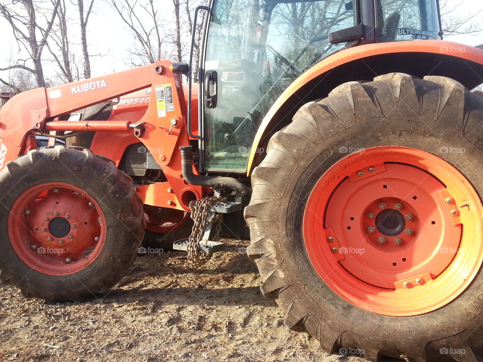 old tractor. tractor
