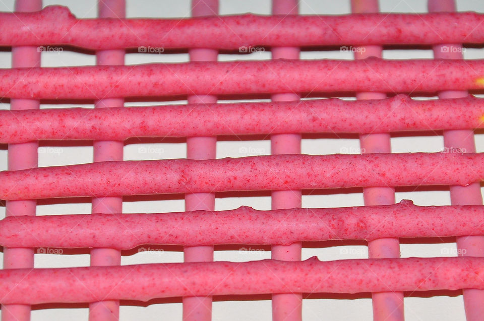 Strawberry cream covered biscuit sticks