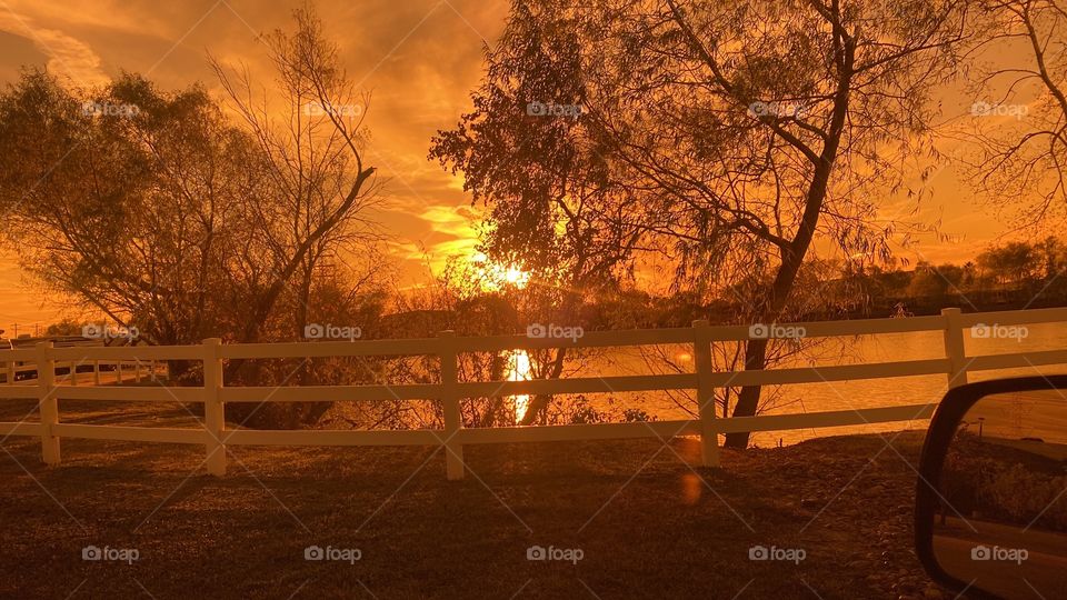 Again Beautiful Colours serenading with Reflections on Lake Water. High clouds making the Sunset what it is. 