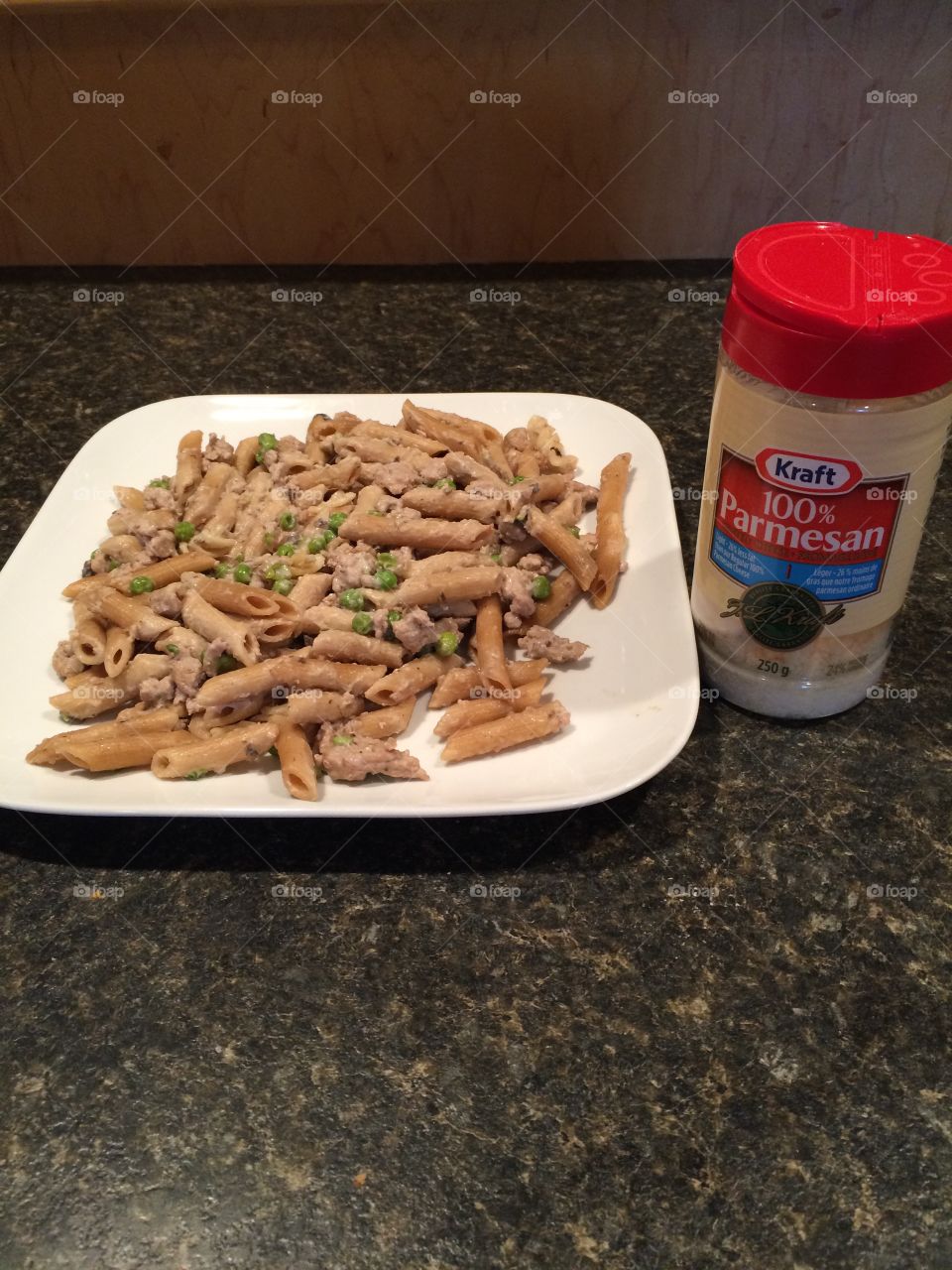 Pasta with Parmesan cheese! 