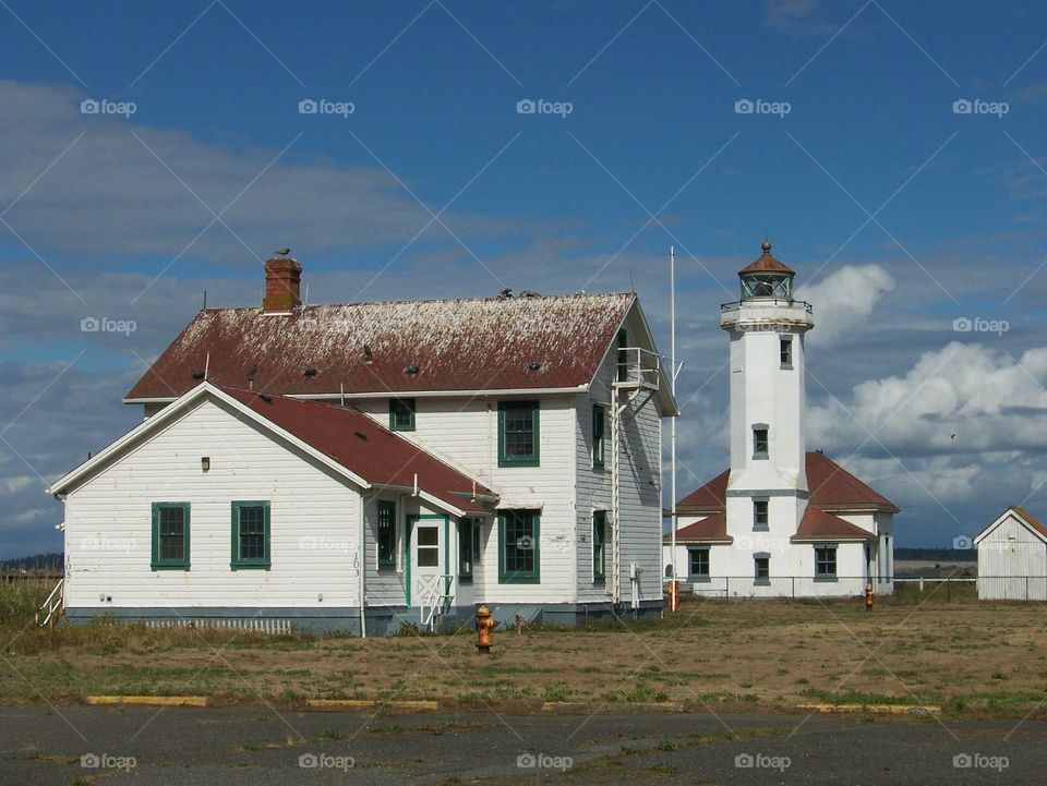 fort worden lighthouse. fort worden lighthouse