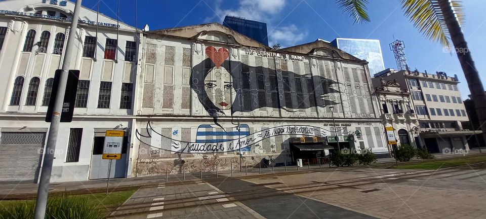 Um grafite de uma saudade