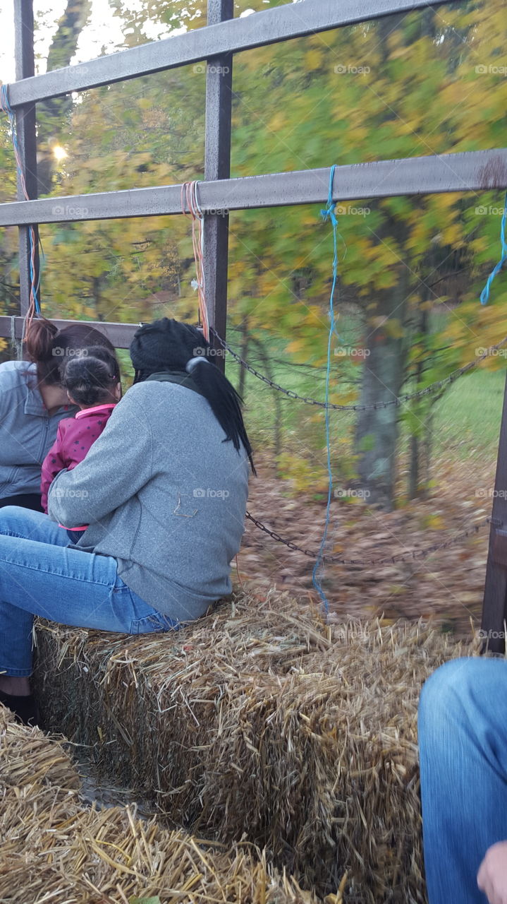 family hay ride