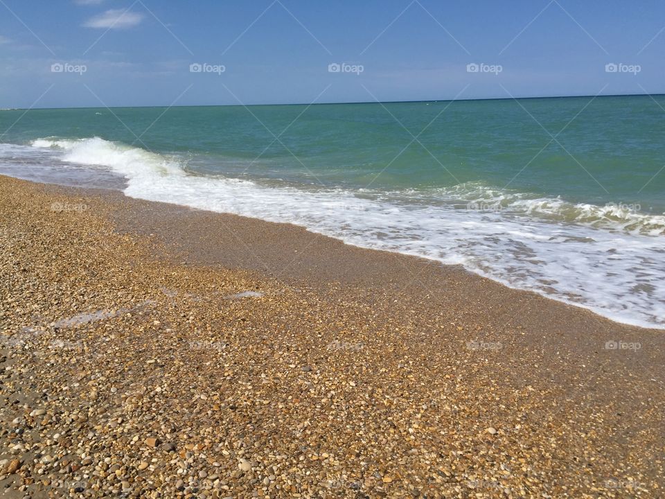 Adriatic sea. Adriatic sea view from the beach