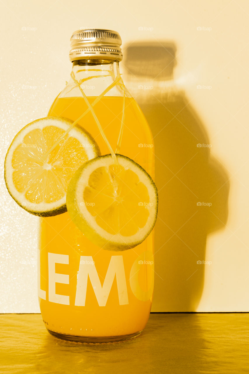bottle of lemonade