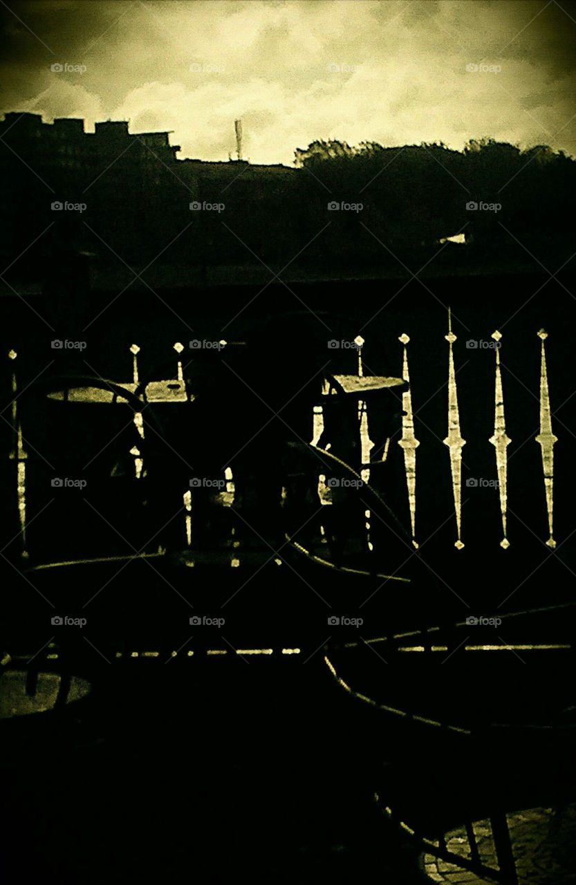 No Person, Light, Silhouette, City, Architecture