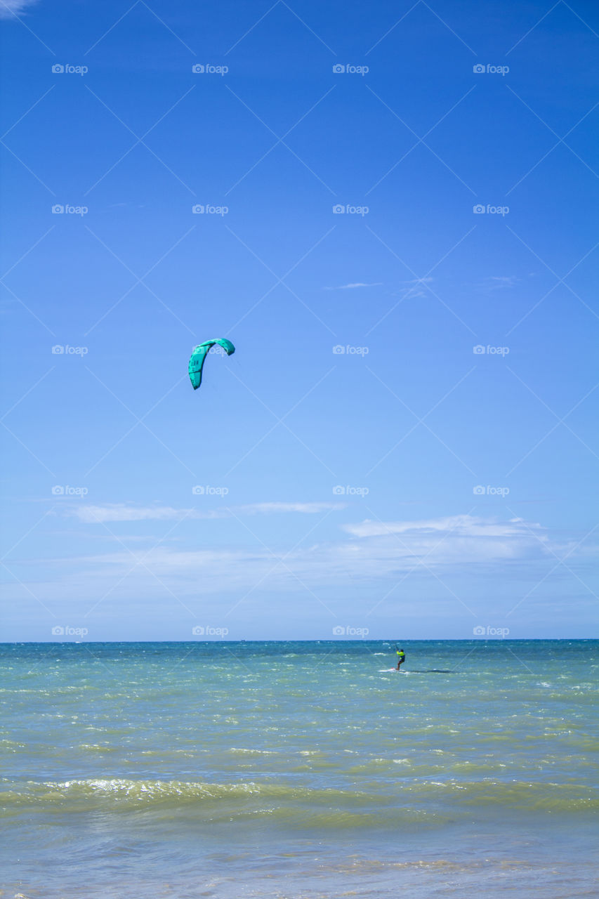 Summer with beach and sport