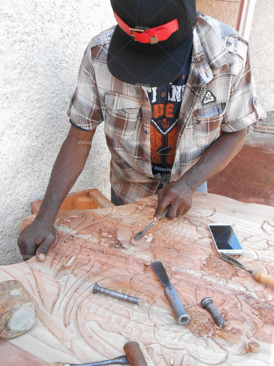 Craftsman Carving Pattern In Wood