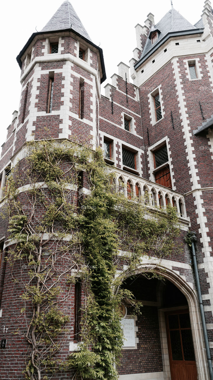 Old architecture in Antwerp, Belgium.