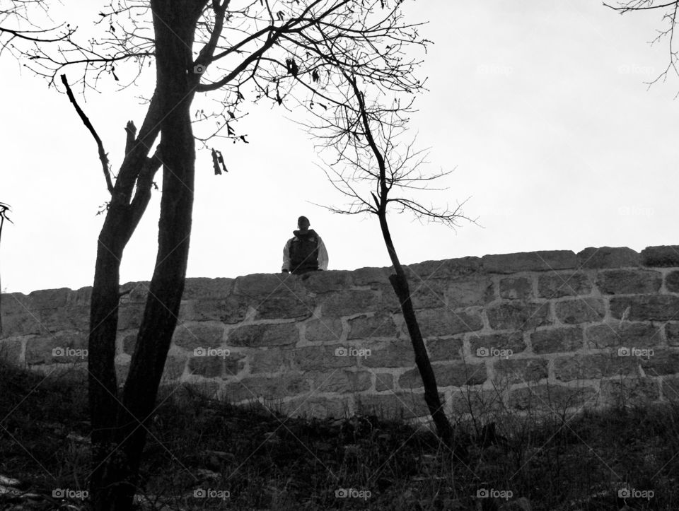 Peering of the ruins of The Great Wall