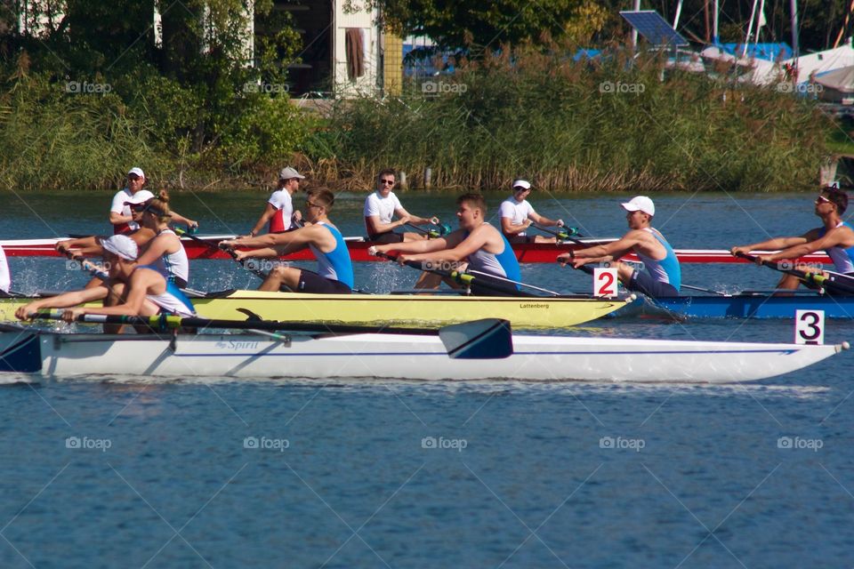 Rowing Competition In Sursee,Luzern