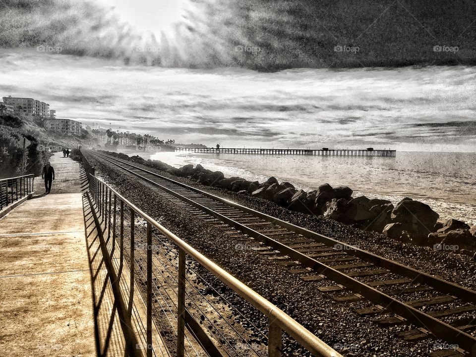 Railroad Tracks by the Beach Trail! Lifestyle Fine Arts Photography 