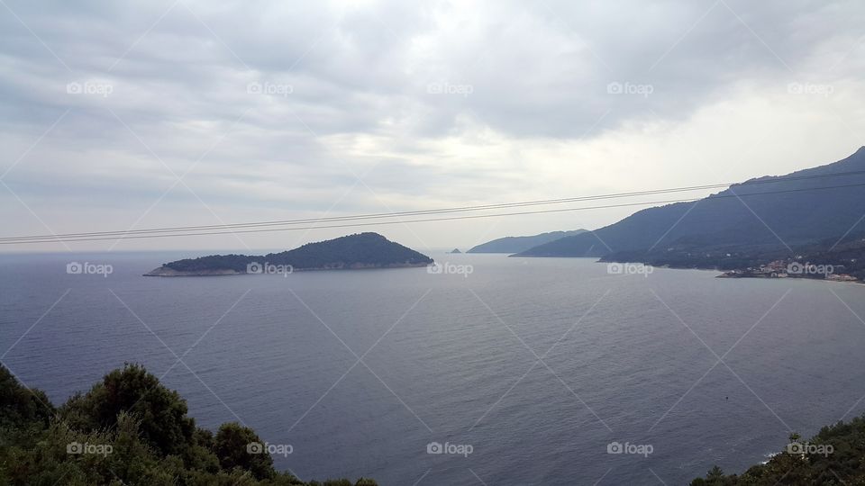 the view from the coast