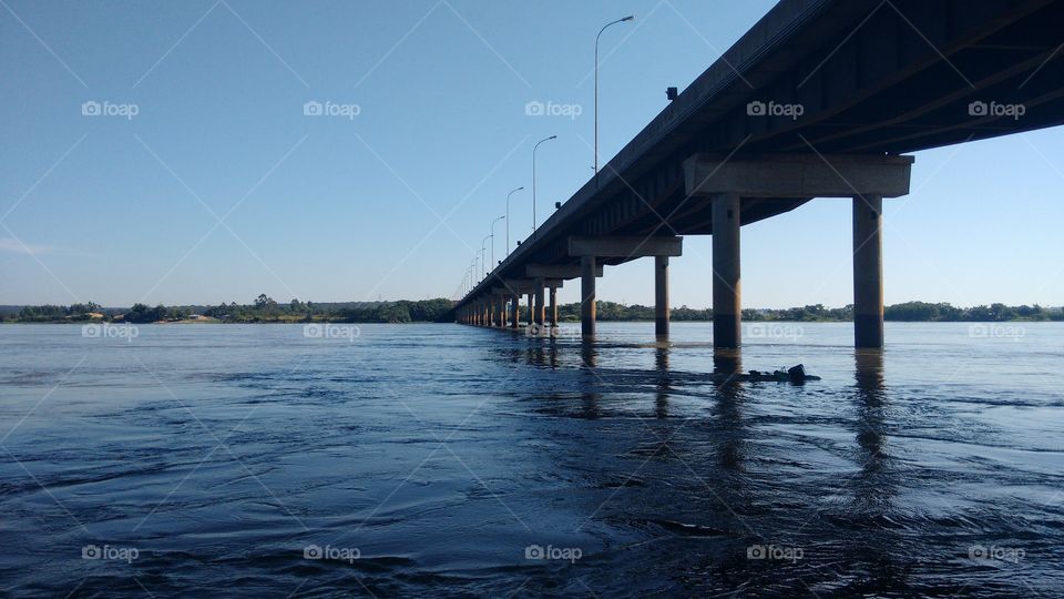 River under the bridge
