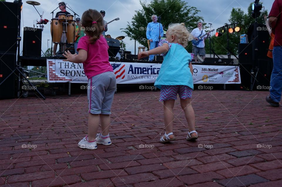 Girls love to dance. Future groupies