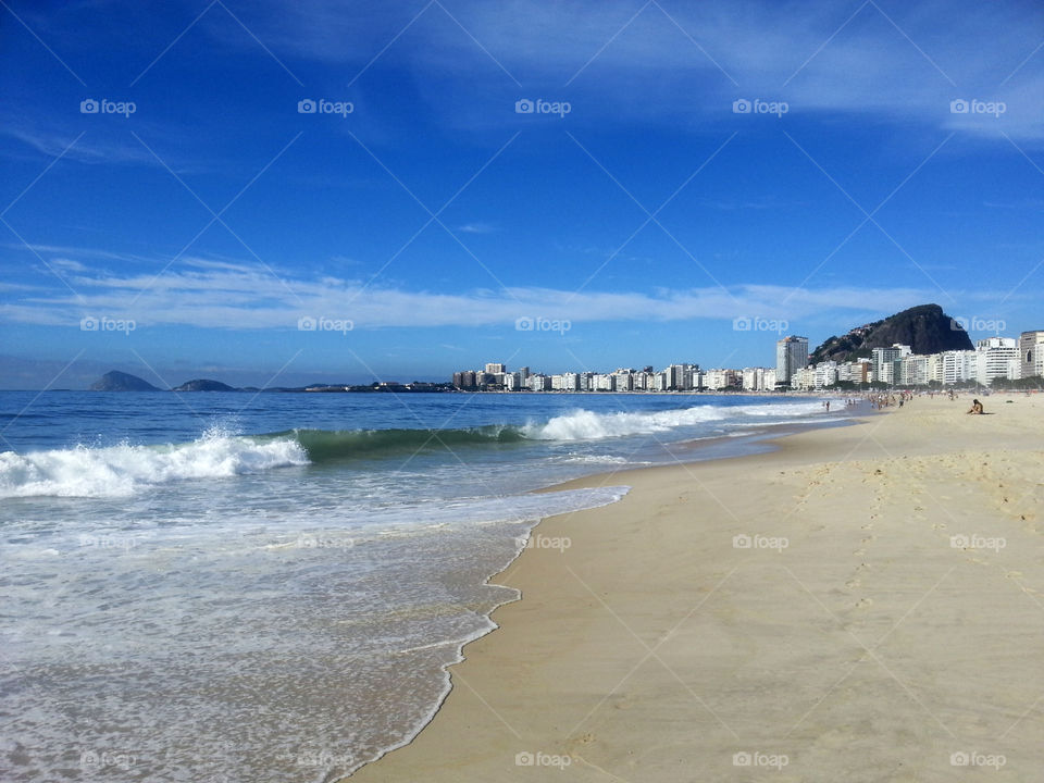 Famous Copacabana beach