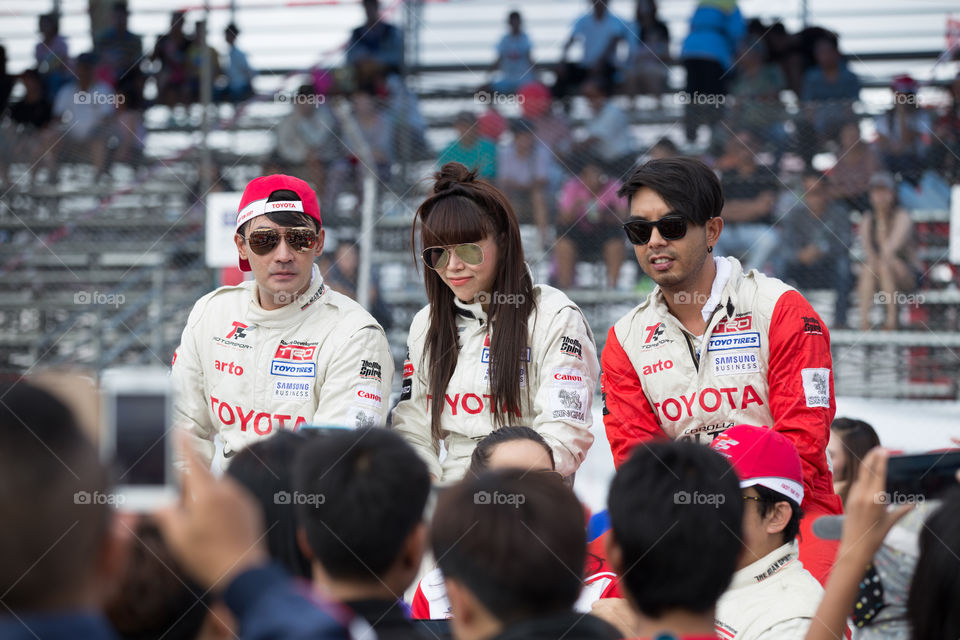 Toyota racing driver 