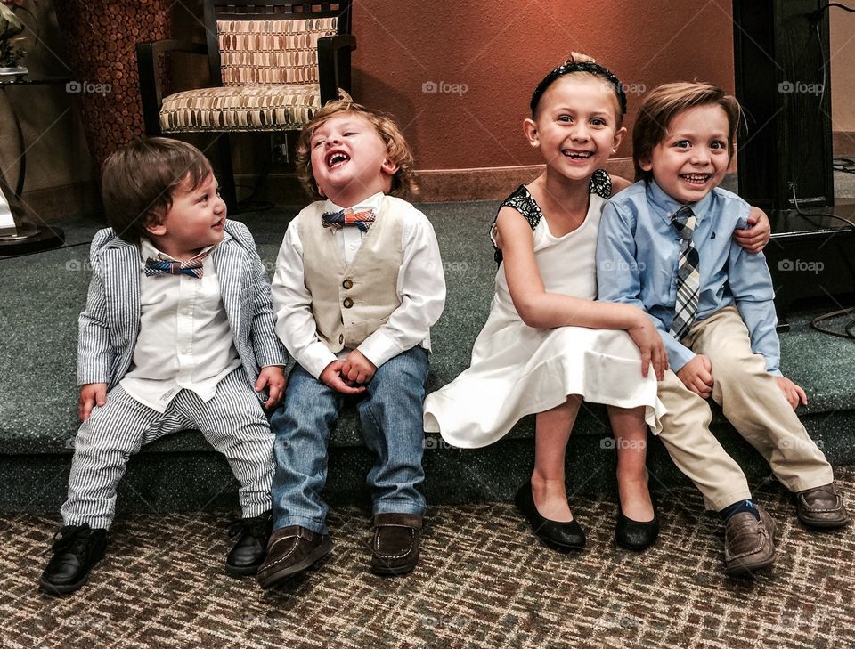 Group of friend having fun together