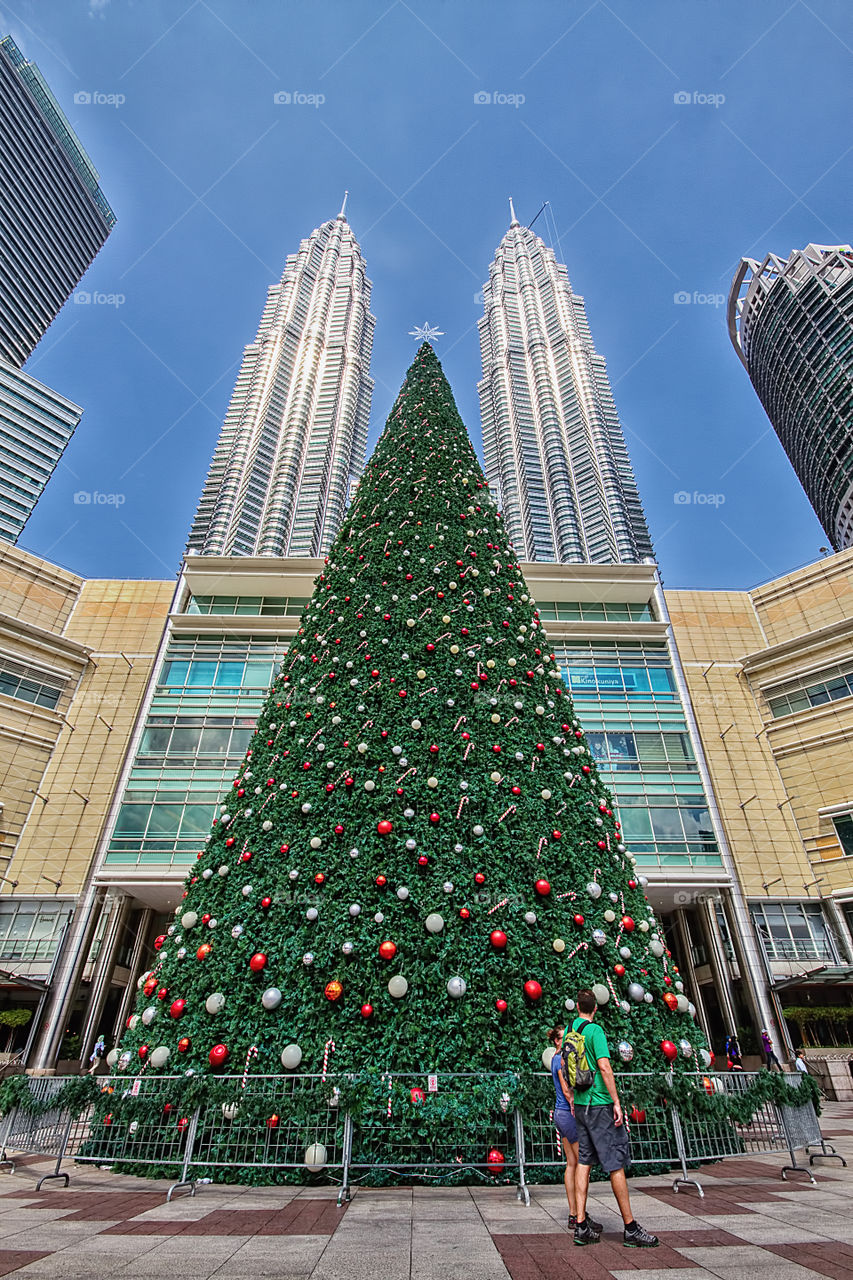 Christmas tree in KLCC