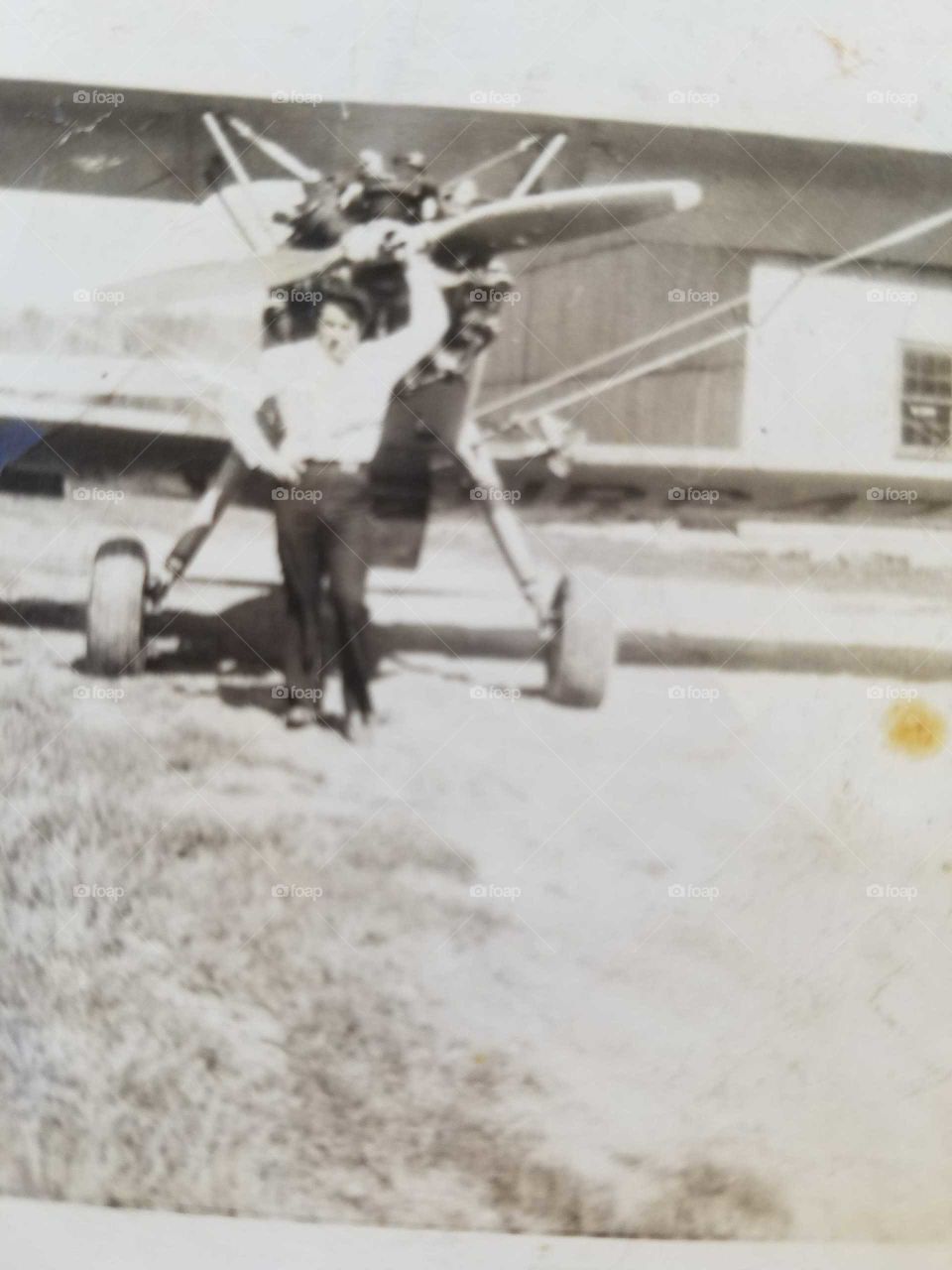 a picture I found of my uncle who was a pilot and owned his own plane in the 1940's