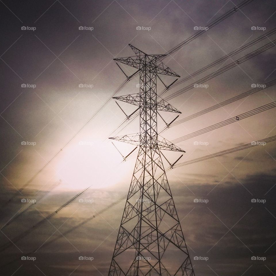 High voltage post