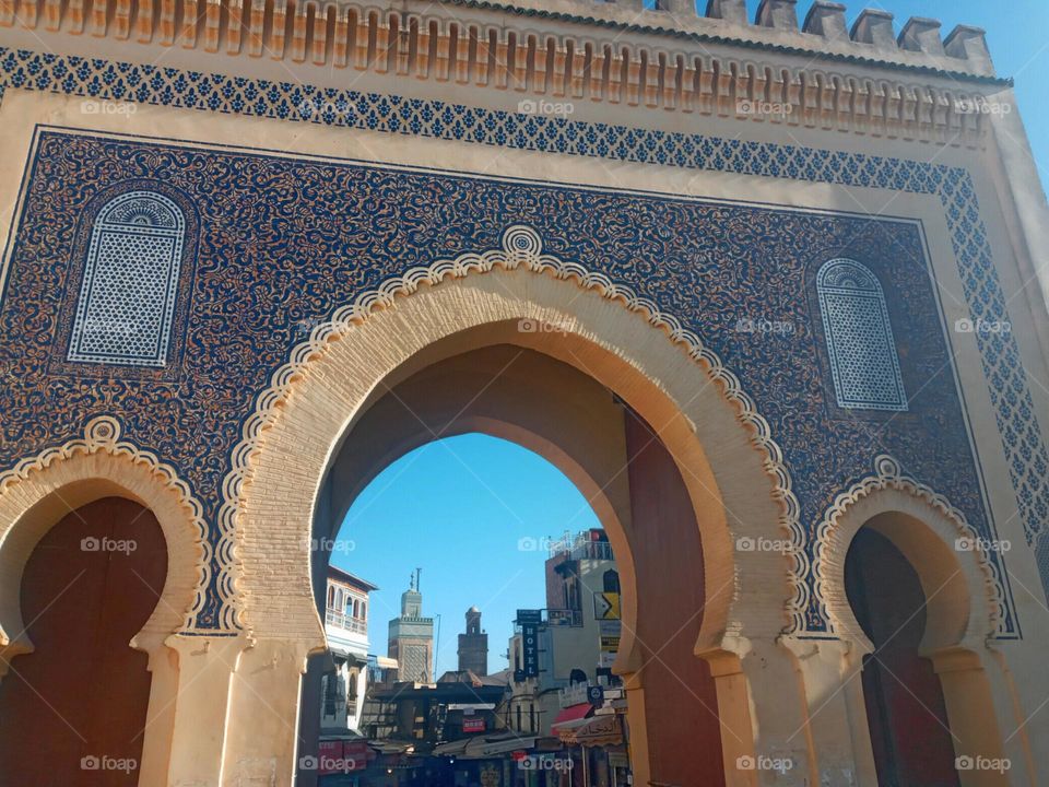 The ancient walls of Fes city