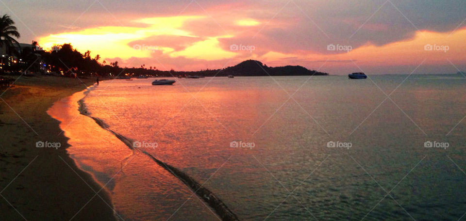 Nice sunset in Koh Samui