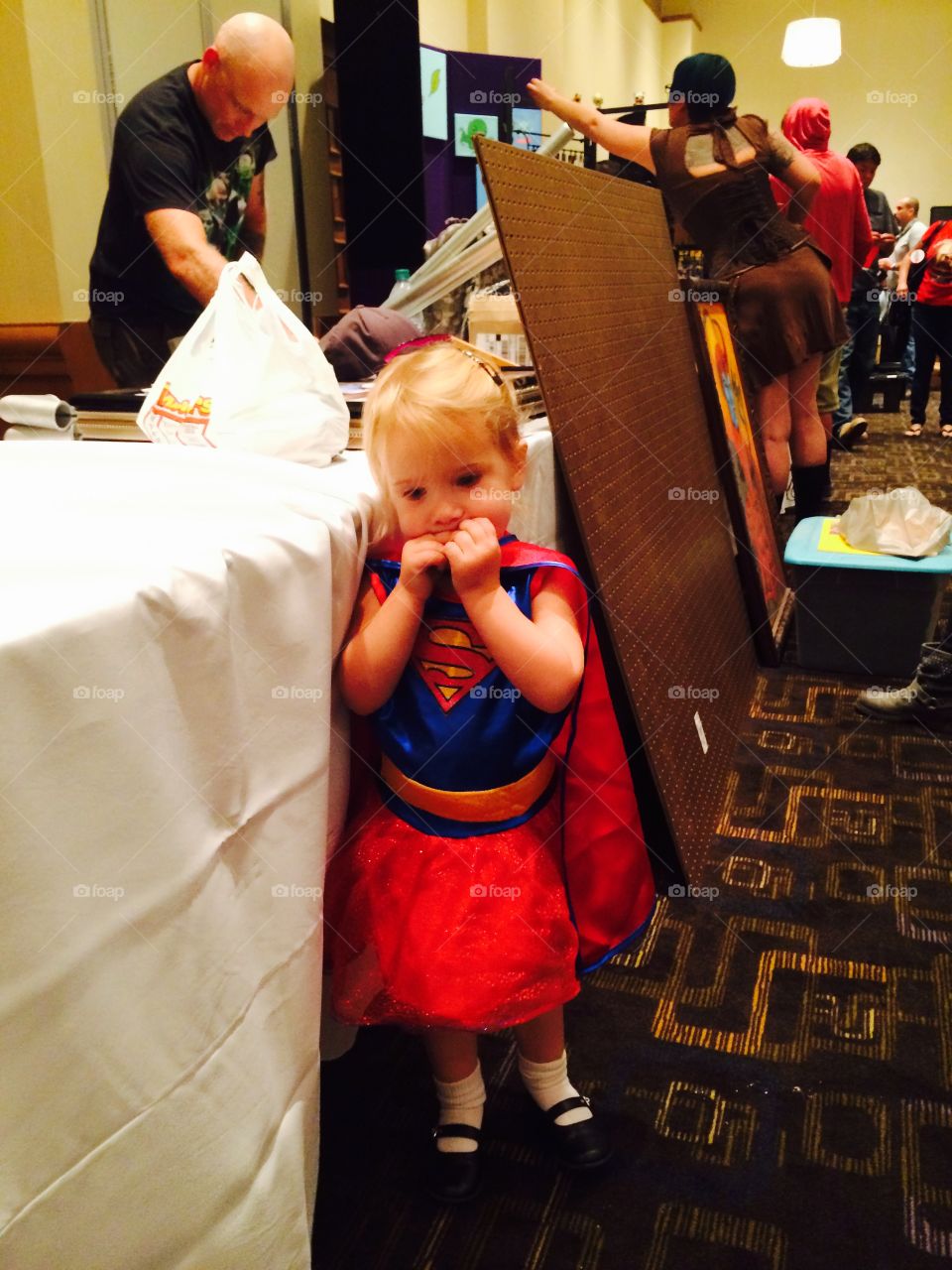 Child super hero 
Super girl