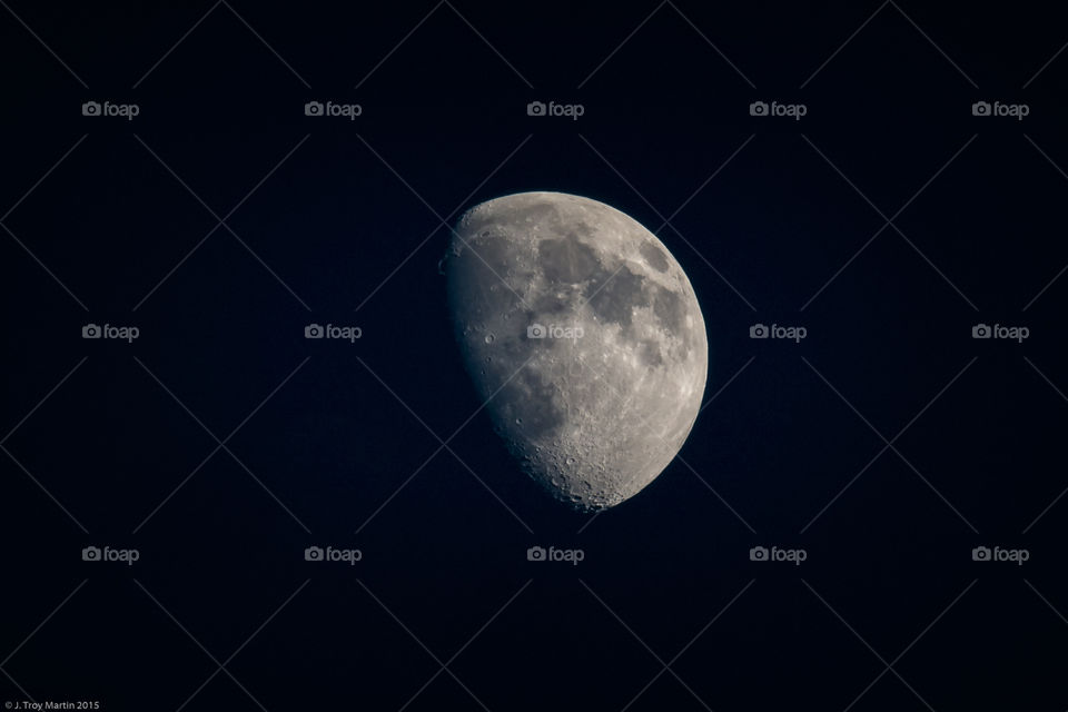 Half Moon over Florida. Half Moon shot near Lakeland Florida Oct. 22, 2015. 