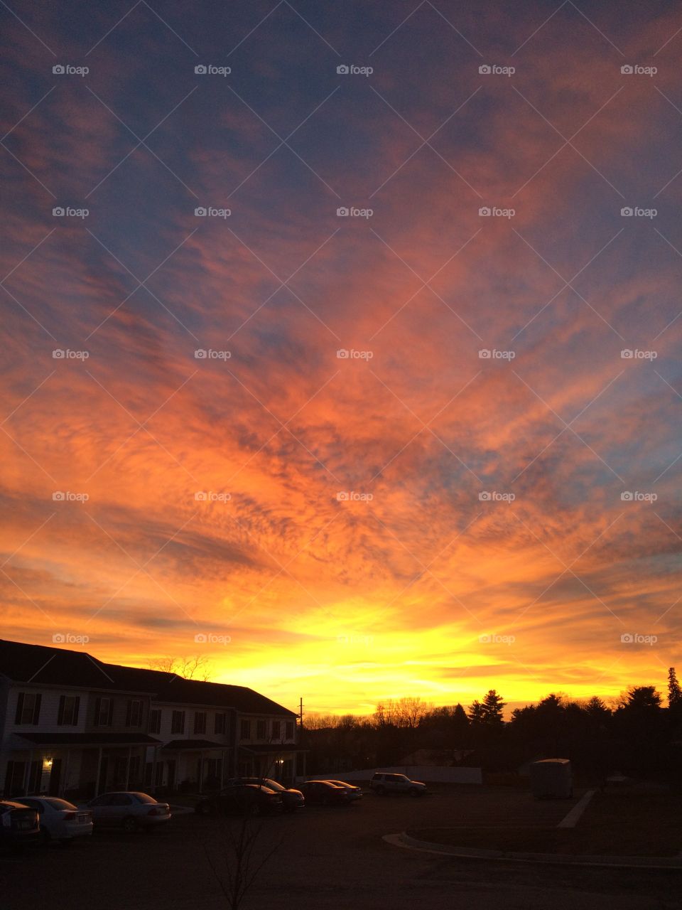 Sunset sky in VA