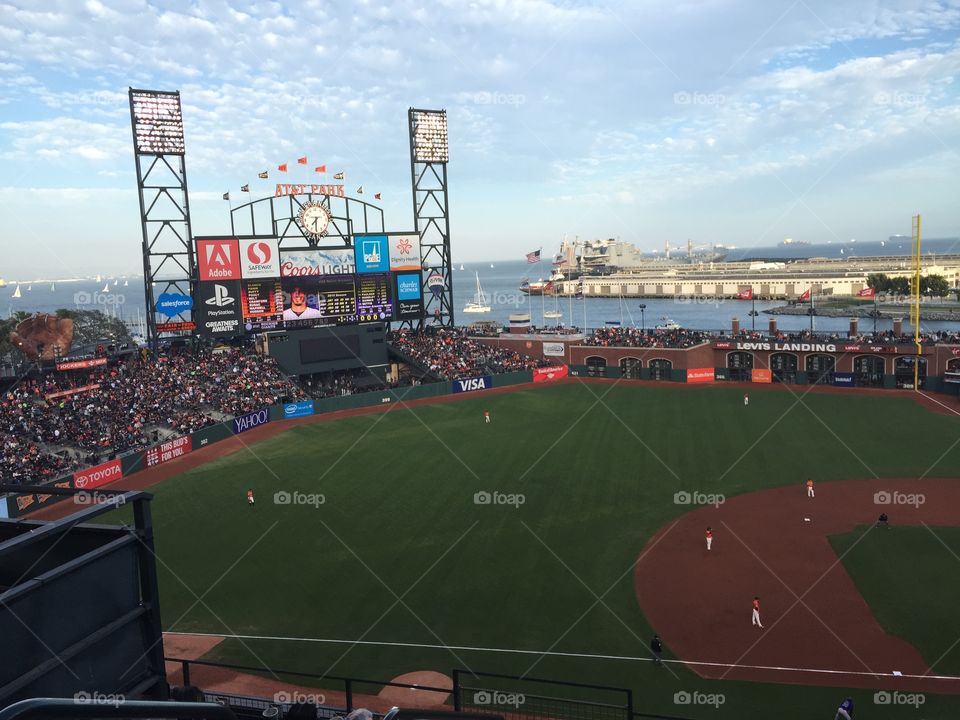 AT&T Park. First Giants game. 