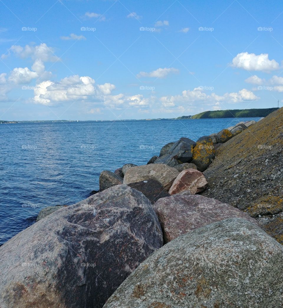 Stone steine ufer wasser see