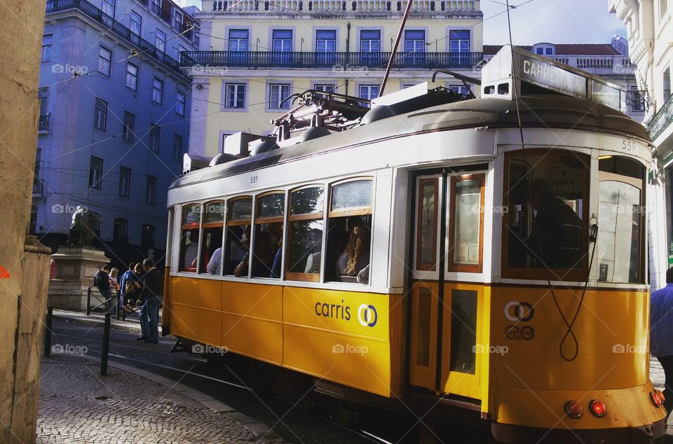 Lisbon Yellow Tram