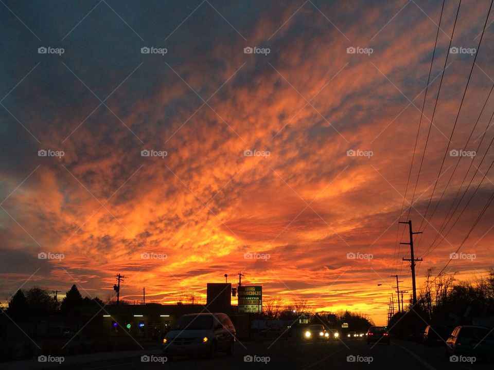 Sunset in Boise
