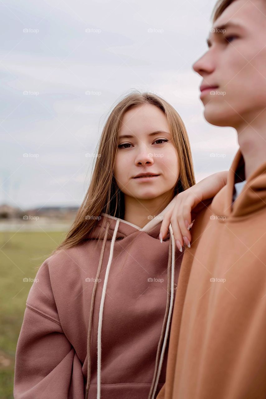 young woman face