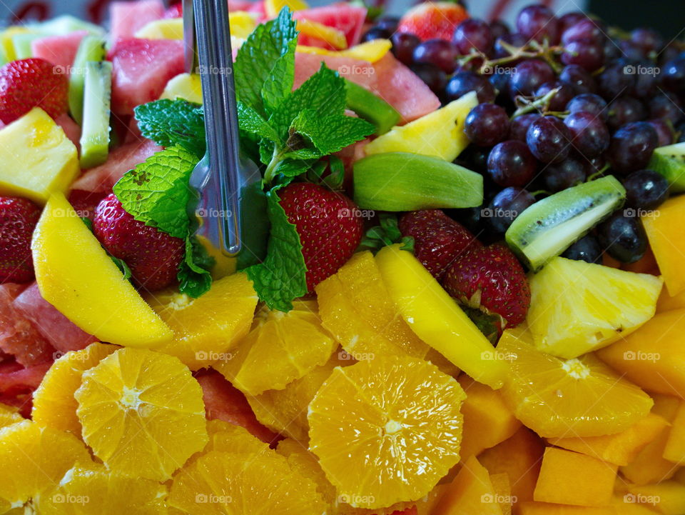 Close-up of tasty fruits