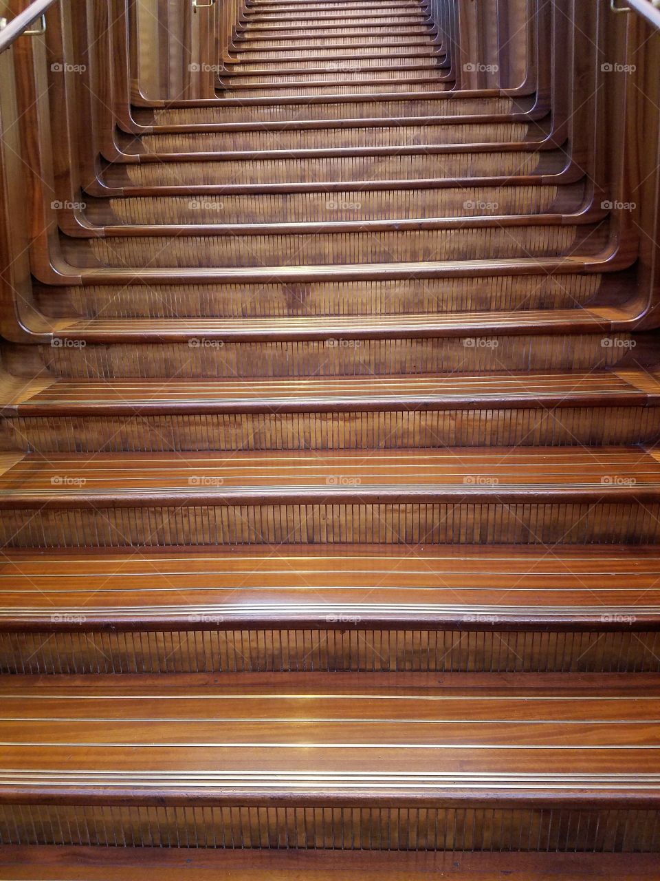 Wooden staircase