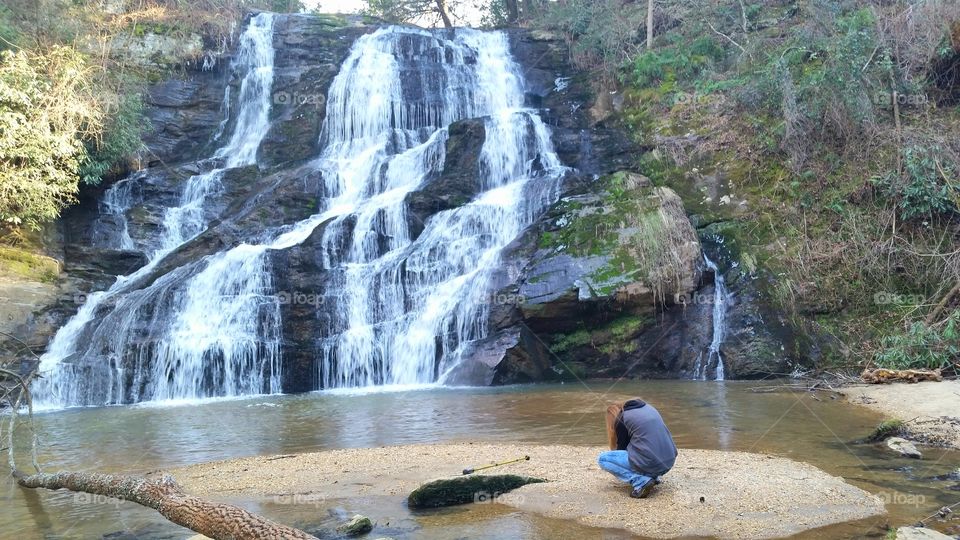 Little Brasstown falls in South Carolina