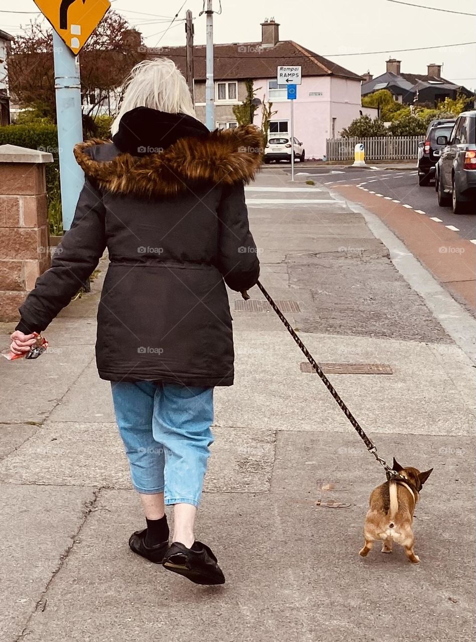 Granny and her dog