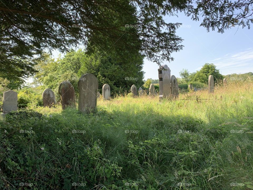 Looks to be little space left in this old cemetery