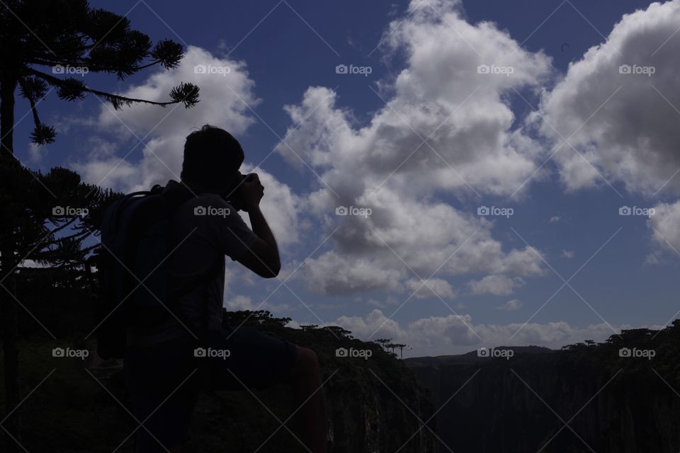 Photographers silhouette 