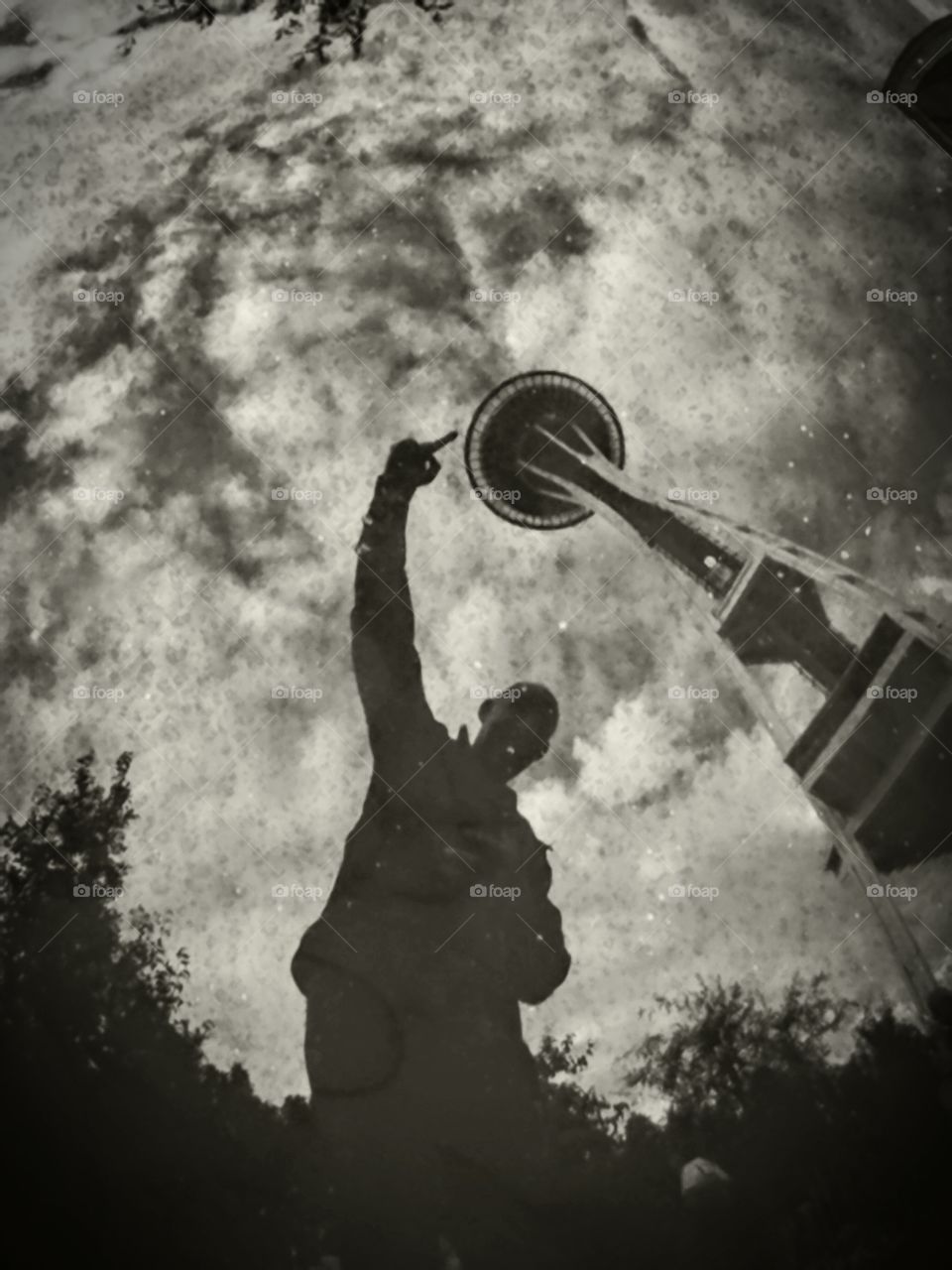 space Needle Reflection