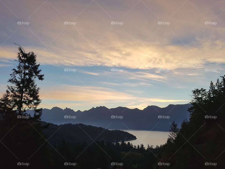 Sunrise on Howe Sound
