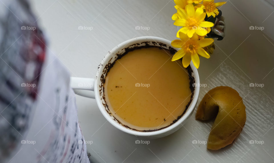 a cup of coffee