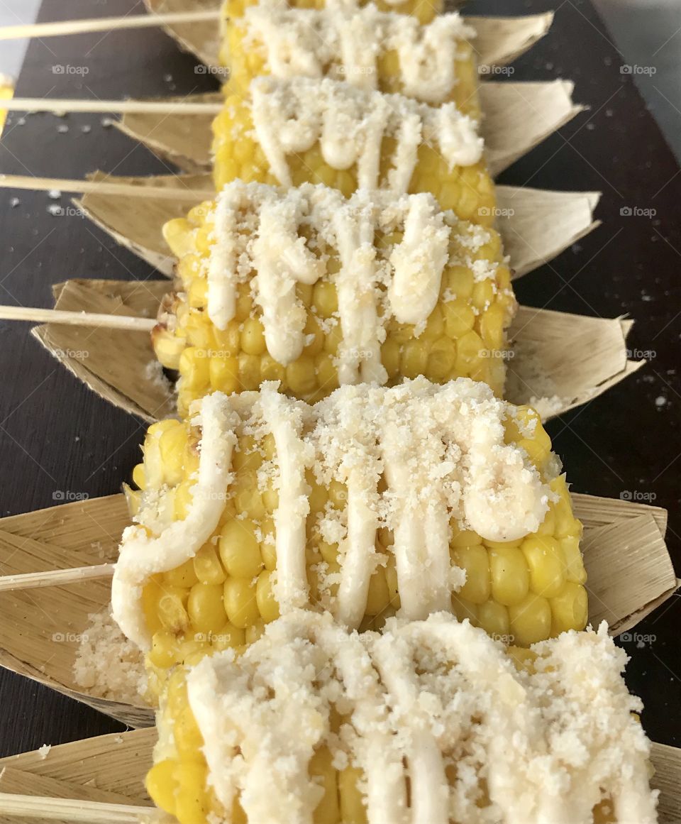 Grilled corn. Summer time 